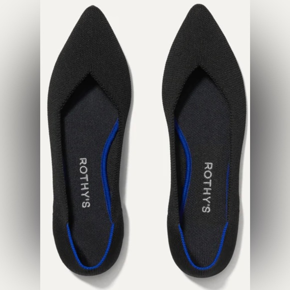 Rothy’s “The Point” size 6 in Black - Picture 1 of 5